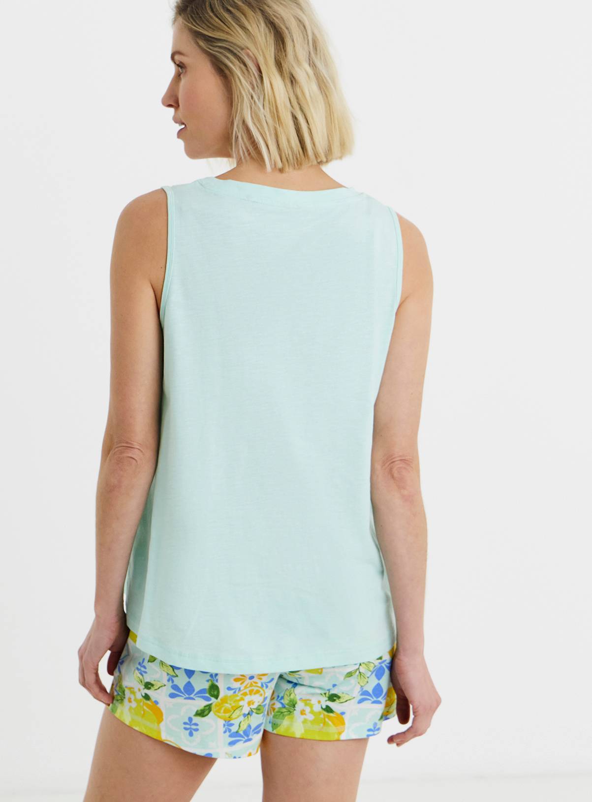 JD WILLIAMS Cotton Vest Summer Pyjama Short Set 32-34 - Image 2